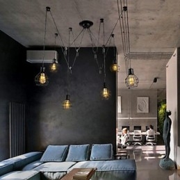 6 אורות ארץ מעצבים מתכת אור תליון