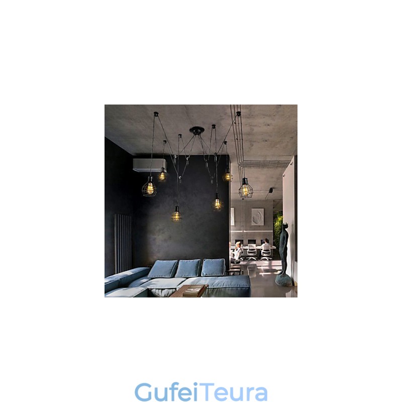 6 אורות ארץ מעצבים מתכת אור תליון