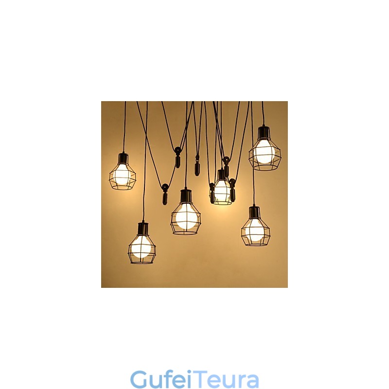 6 אורות ארץ מעצבים מתכת אור תליון