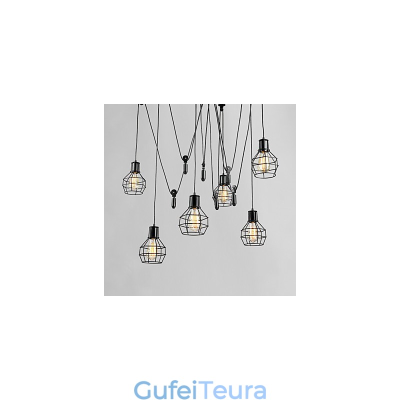 6 אורות ארץ מעצבים מתכת אור תליון