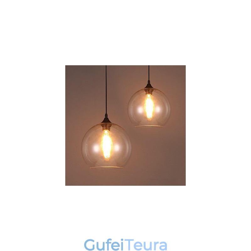 American Creative Nordic Contracted Rural כדור זכוכית ראש יחיד Droplight Lanp