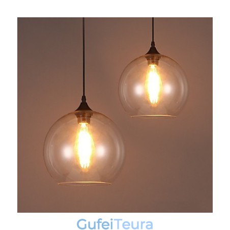 American Creative Nordic Contracted Rural כדור זכוכית ראש יחיד Droplight Lanp American Creative Nordic Contracted Rural כדור זכוכית ראש יחיד Droplight Lanp