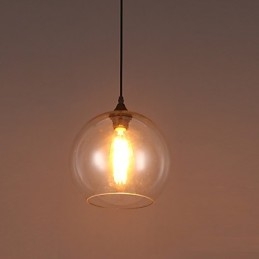 American Creative Nordic Contracted Rural כדור זכוכית ראש יחיד Droplight Lanp