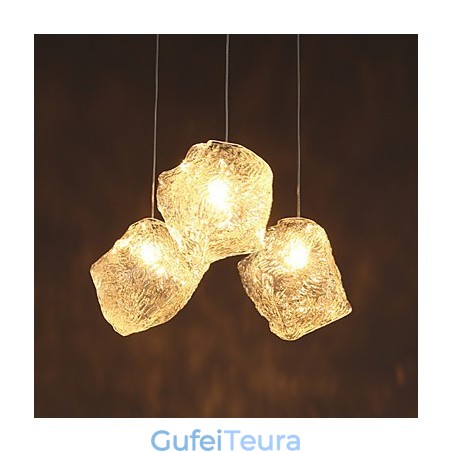 אמנות עכשווית וחוזה זכוכית ארוחות לא סדירות נברשת קרח קריסטל