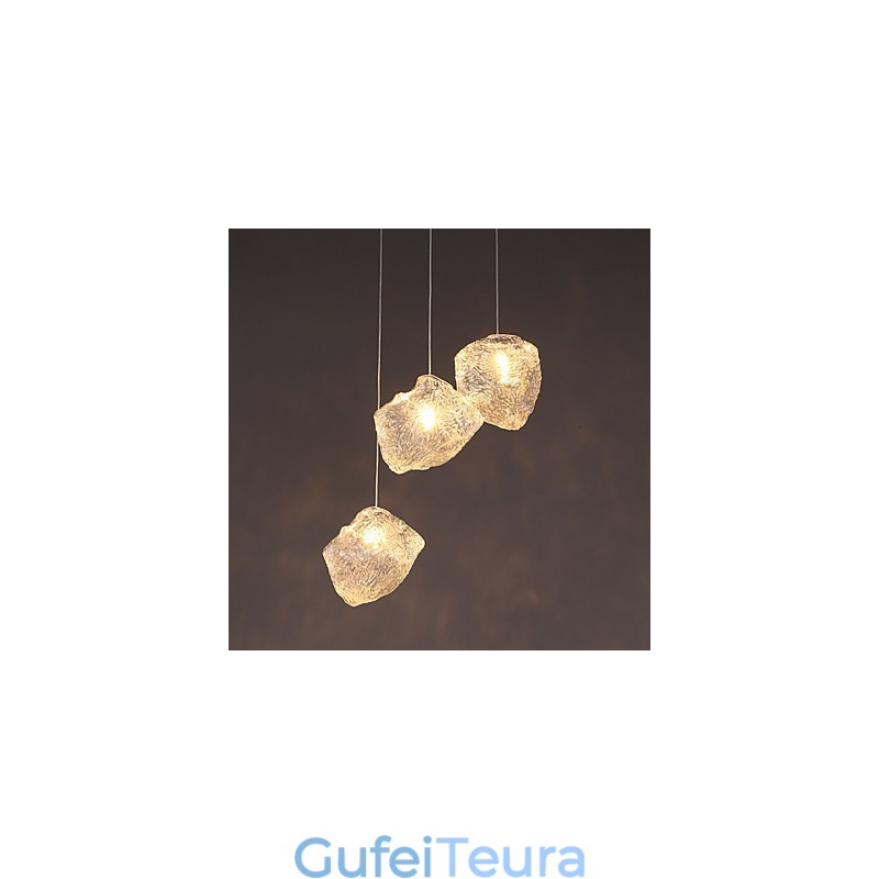 אמנות עכשווית וחוזה זכוכית ארוחות לא סדירות נברשת קרח קריסטל