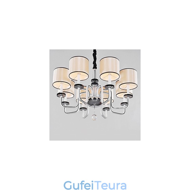 נברשת מתכת כרום קריסטל מודרנית עכשווית