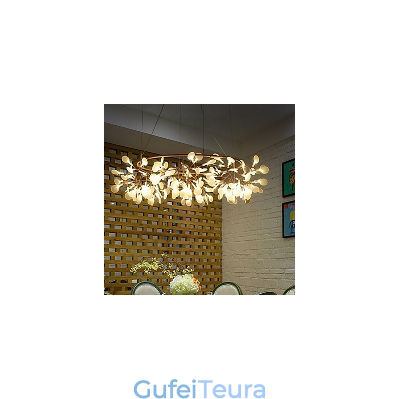 מעצבי מדינה נברשת מתכת פליז עתיקה