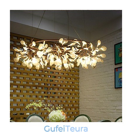 מעצבי מדינה נברשת מתכת פליז עתיקה