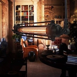 לופט תליון נברשת רטרו מנורת וינטג' קלאסית אור מתכת מדינה