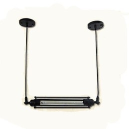 לופט תליון נברשת רטרו מנורת וינטג' קלאסית אור מתכת מדינה