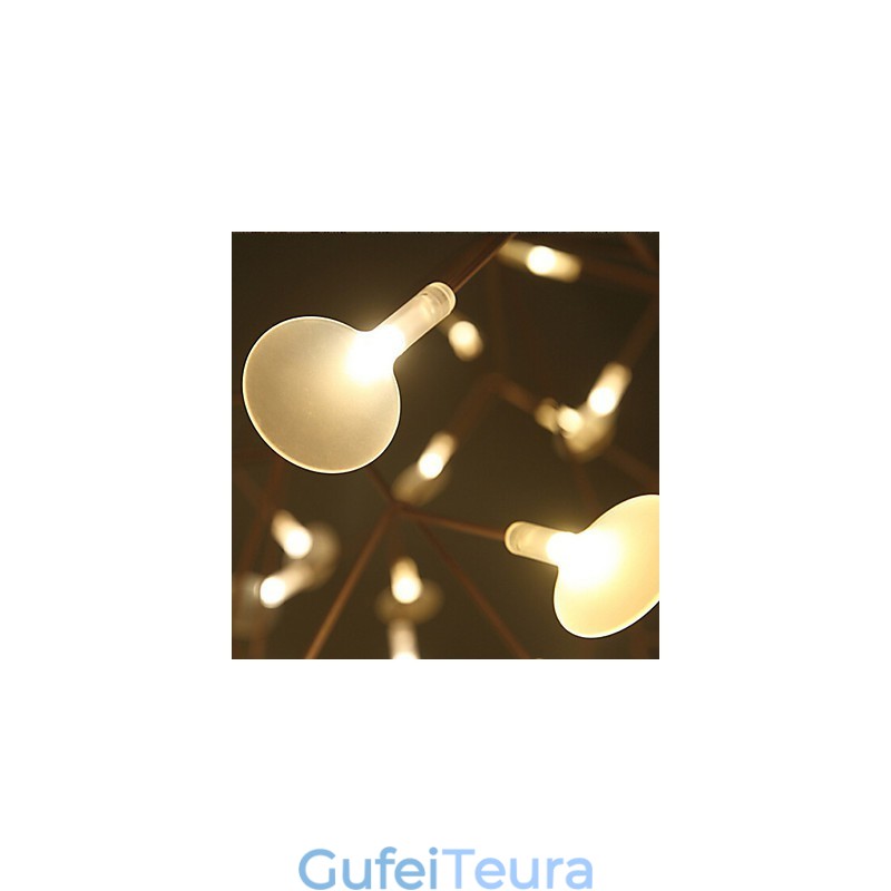 מעצבי מדינה נברשת מתכת פליז עתיקה