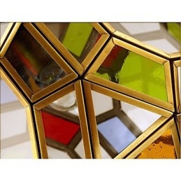 מנורת מרפסת מנורת מרפסת אקזוטית נברשת נחושת קטנה