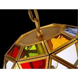 מנורת מרפסת מנורת מרפסת אקזוטית נברשת נחושת קטנה