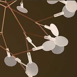 מעצבי מדינה נברשת מתכת פליז עתיקה