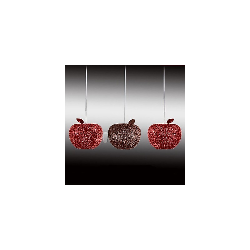 נברשת אלומיניום ארוגה עם שלוש מנורת ראש תפוח