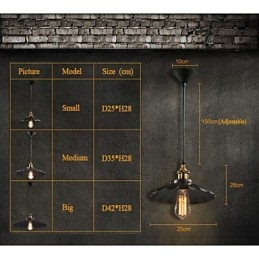 אור תליון בסגנון אירופאי רטרו קלאסי אמנות מתכת Droplight