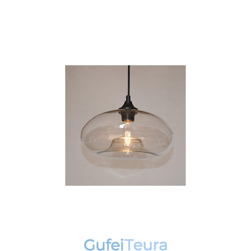 תליון אור מאפיין מודרני 1 עם גוון שקוף