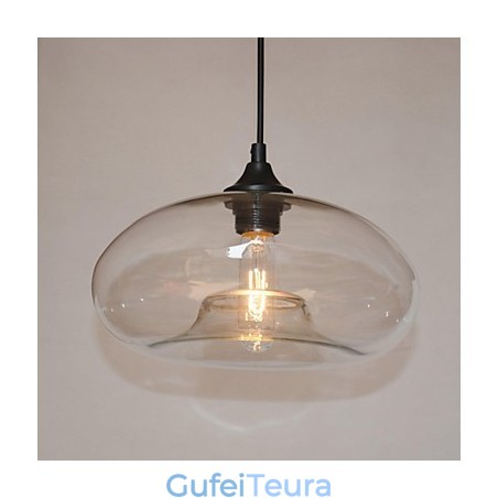 תליון אור מאפיין מודרני 1 עם גוון שקוף