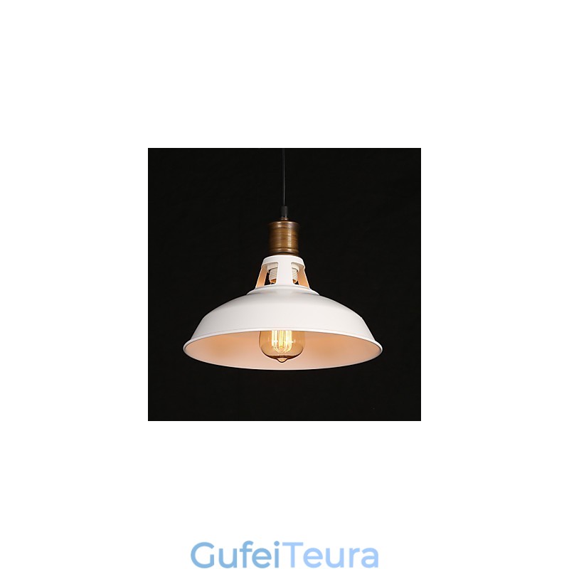 מקוריות בסגנון כפרי אמריקאי ראש יחיד ברזל מחושל מנורת Droplight חלולה