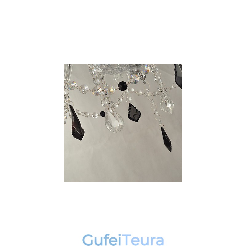 נברשת קריסטל אלגנטית עם 8 נורות