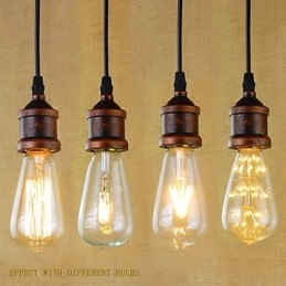 אורות תליון מסורתיים קלאסיים וינטג' רטרו קאנטרי מוסך מתכת