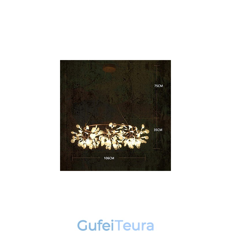 מעצבי מדינה נברשת מתכת פליז עתיקה