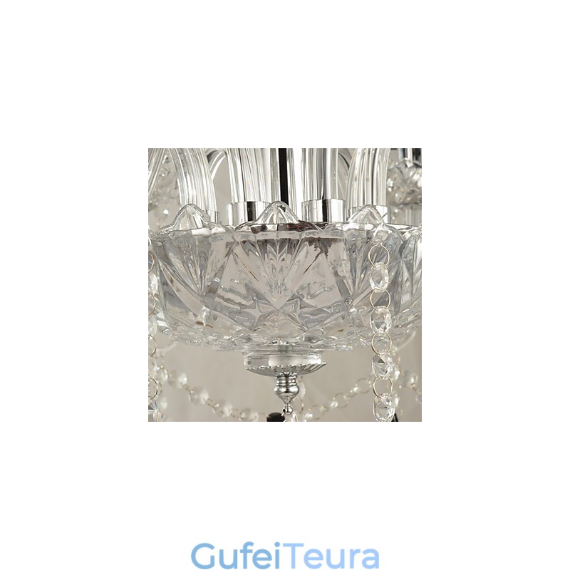 נברשת קריסטל אלגנטית עם 8 נורות