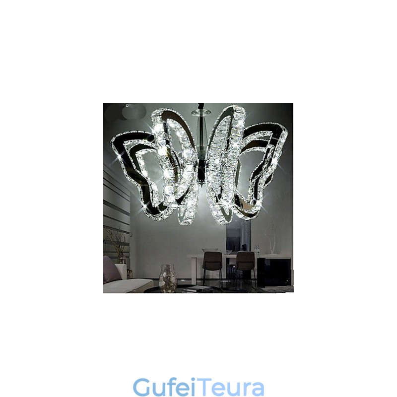 מנורת פרפר מנורת קריסטל יוקרתית מודרנית