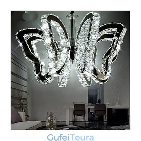 מנורת פרפר מנורת קריסטל יוקרתית מודרנית