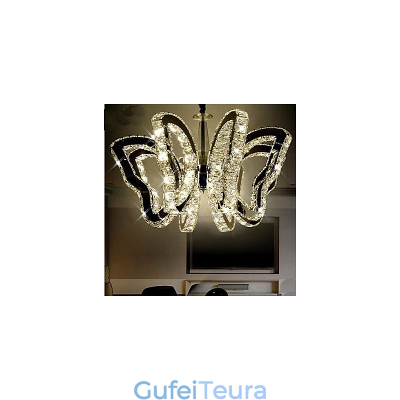 מנורת פרפר מנורת קריסטל יוקרתית מודרנית