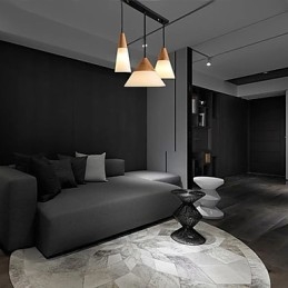 נברשת מתכת כרום מודרנית בסגנון מיני עכשווי