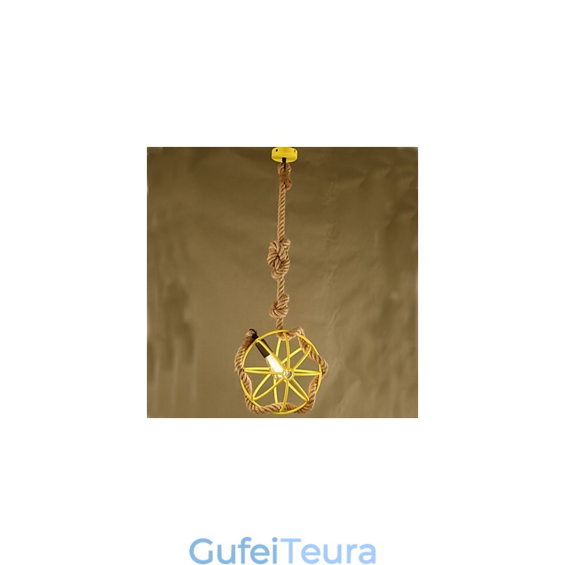 Retro Cafe Art Chandelier Chandelier Rope