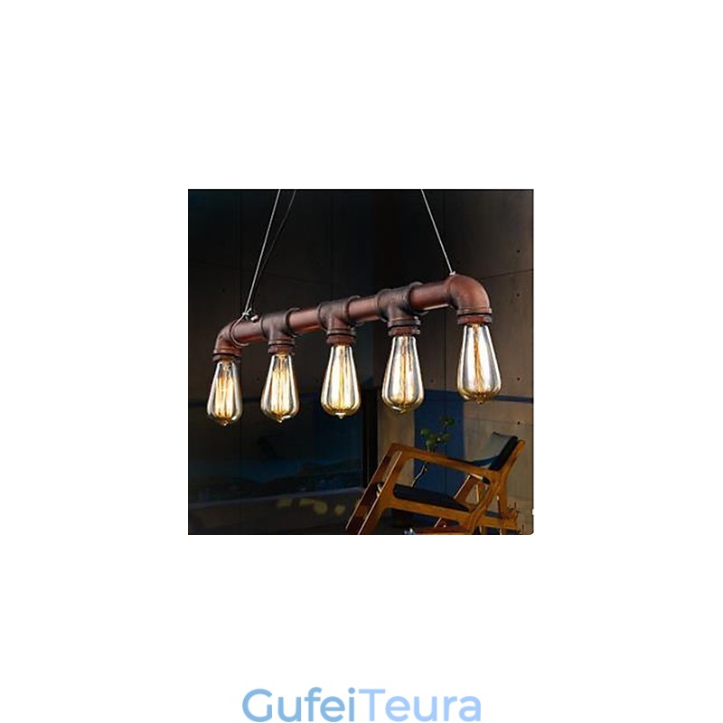 מרפסת תעשייתית כפרית אמריקאית לופט צינור צנרת