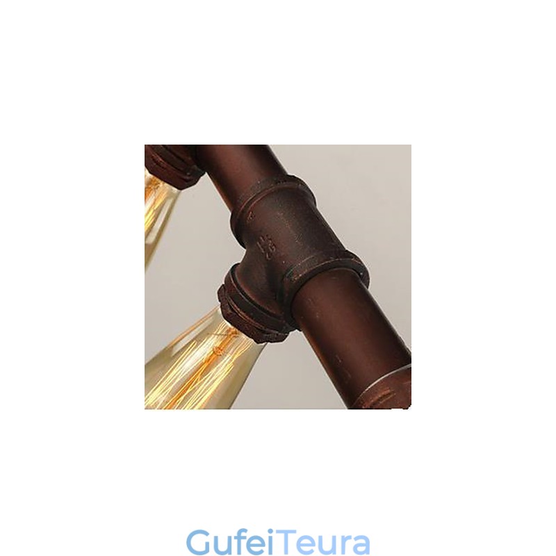 מרפסת תעשייתית כפרית אמריקאית לופט צינור צנרת