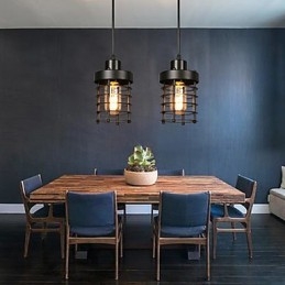 מעגל רטרו של מנורות ראש יחיד ופנסים אופי מנורת נברשת אמנותית