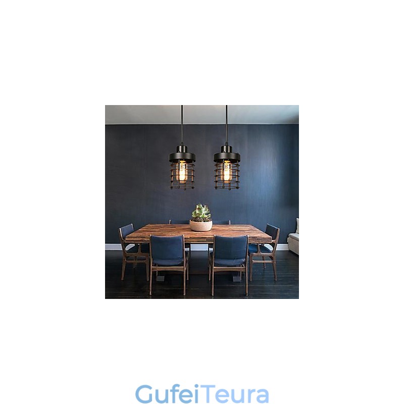 מעגל רטרו של מנורות ראש יחיד ופנסים אופי מנורת נברשת אמנותית